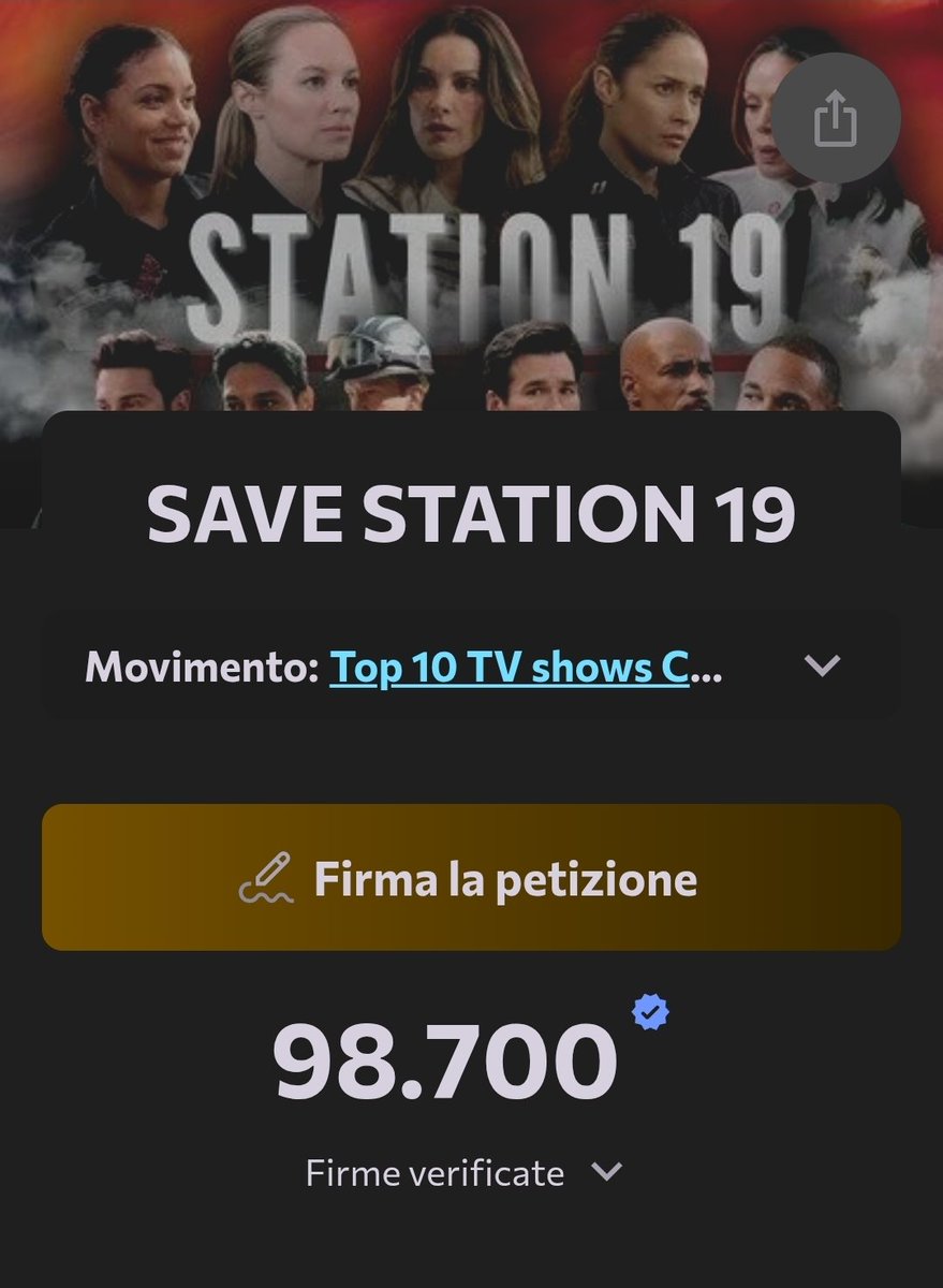 BarbaraPorcu's tweet photo. Another milestone has been reached.
Although a little slowly, we've gradually reached a significant number.
I'm confident we'll reach 100,000 signatures before the third year.
Let's go NINETEEN!!!
📋✍️🏻https://t.co/aH9yevYab5
#MarinaSpinoff #Station19 #SaveStation19 https://t.co/QPf06GIrFG