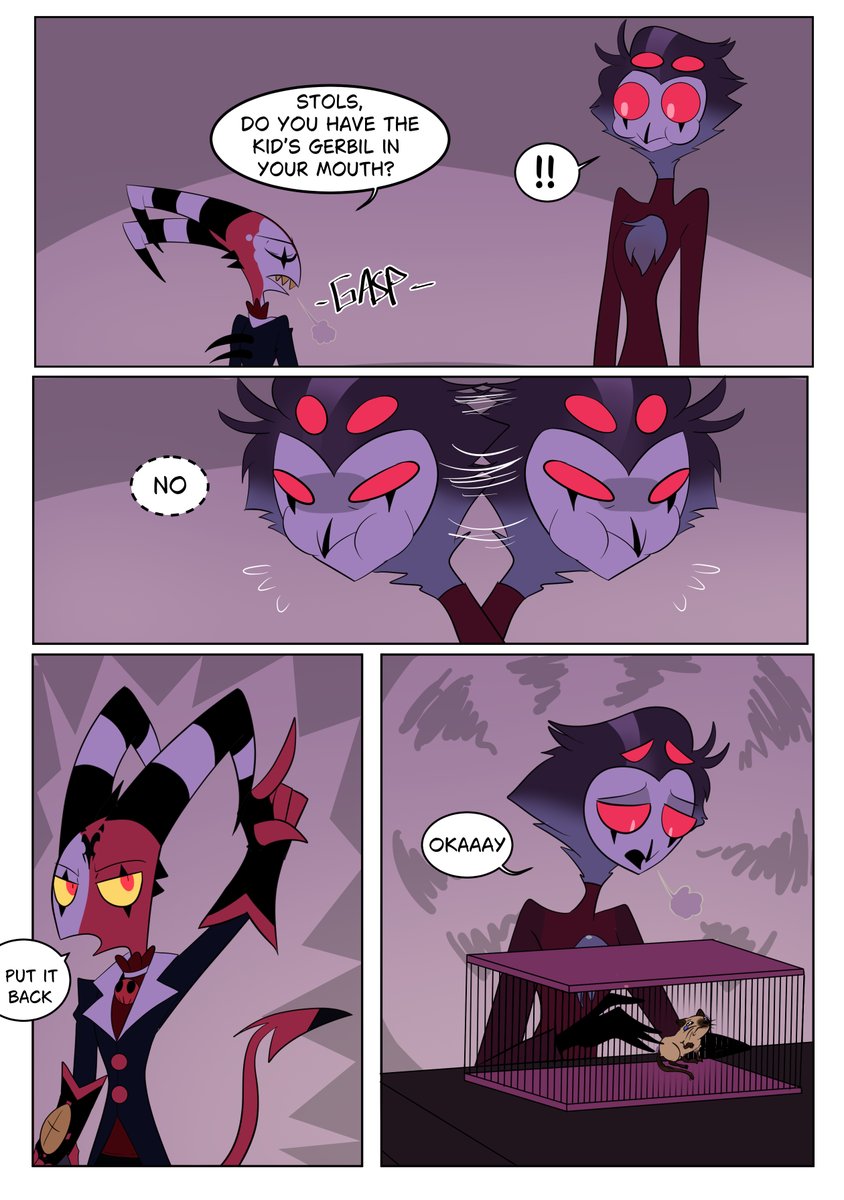 Rosy_Fun_'s tweet image. 😁Comm by Gothy goats16 (Patreon)✨💖 #helluvaboss #stolas #blitz