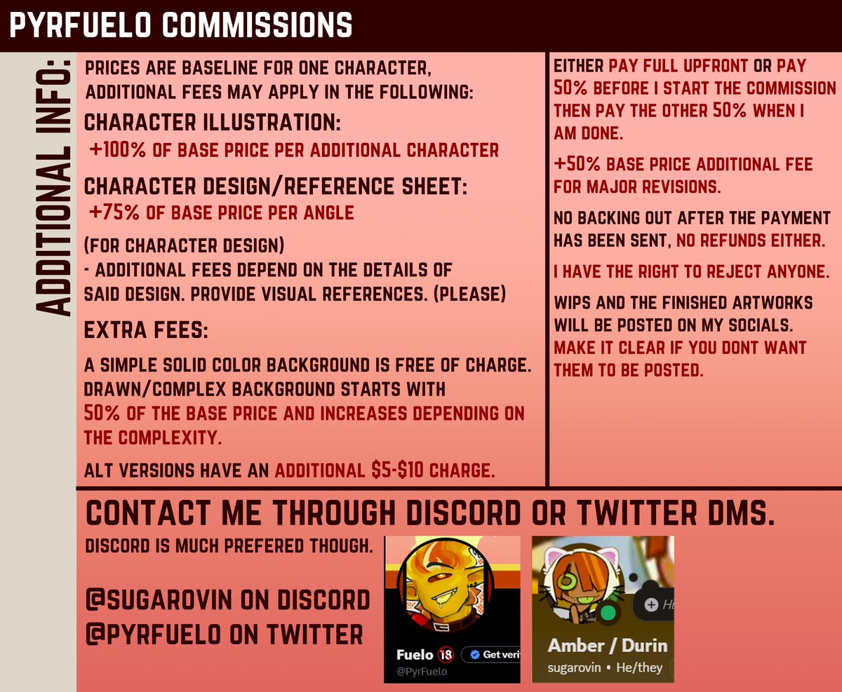 Opening CM Slots again !! I've increased the prices slightly starting this month until further notice

2 slots available