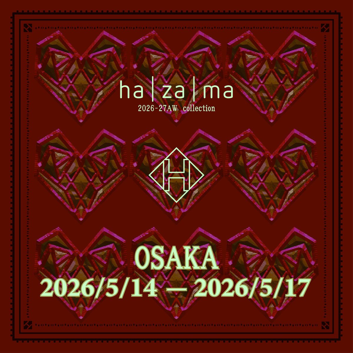 MatsuiRyosuke's tweet photo. ちなみに本日21時より、

ha | za | ma 26-27AW新作各都市展示会の電子チケット販売を開始しますので何卒ご検討下さいませ◎

https://t.co/mhOWV76tTr にて。 https://t.co/o82Trpxg5P