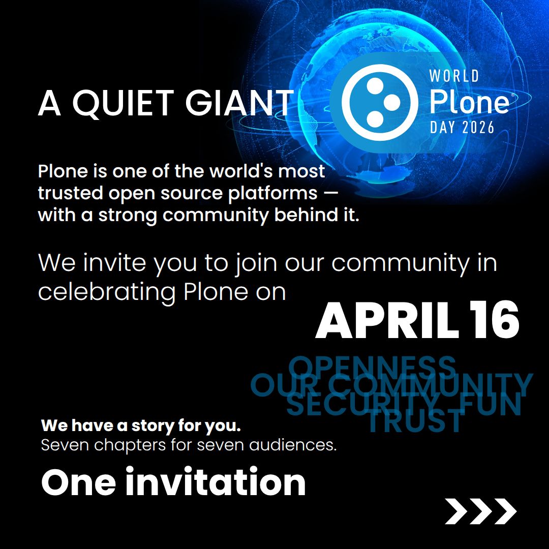 Plone CMS tweet media