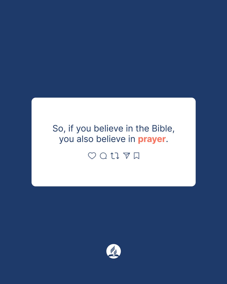 adventistchurch's tweet image. If you believe in the Bible, then you also believe in prayer. Here are 5 verses that invite us to pray as a personal connection with God, but there are many more! If you want to learn more about prayer, click here: adventist.org/beliefs/bible/…