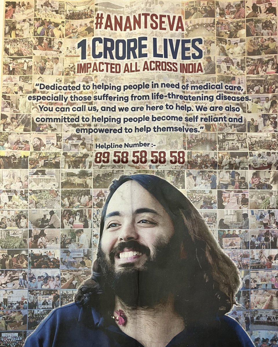 AdShivaad's tweet image. Anantseva by Anant Ambani is a commendable initiative .
Similar efforts are urgently needed in India’s helpline system. Government helplines and grievance portals often respond with such lies, eroding public trust and confidence in the process #GovernanceReform #PublicGrievances