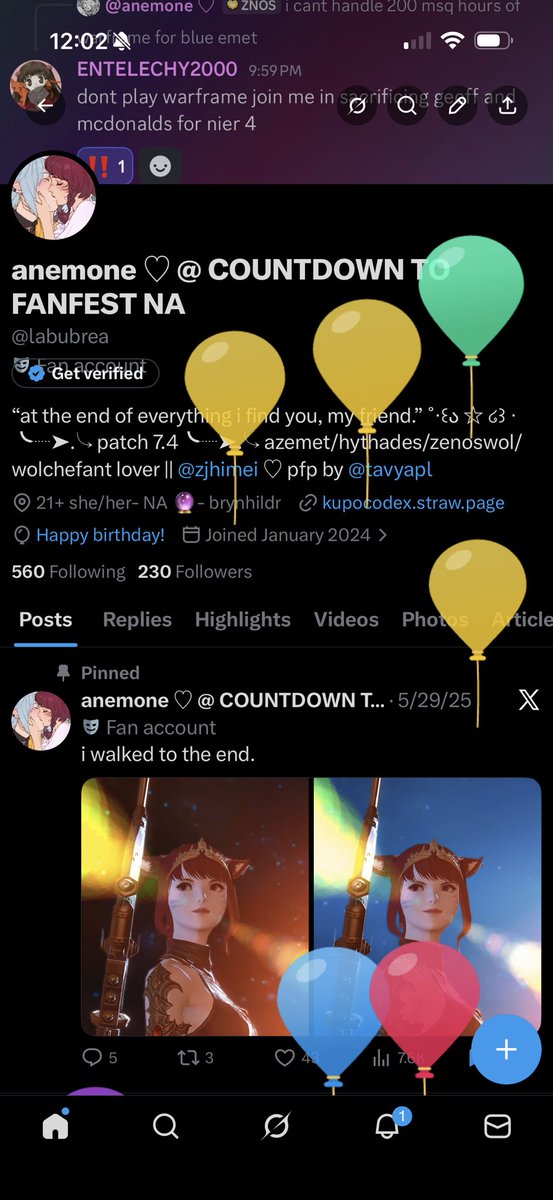 anemone ♡ @ COUNTDOWN TO FANFEST NA tweet media