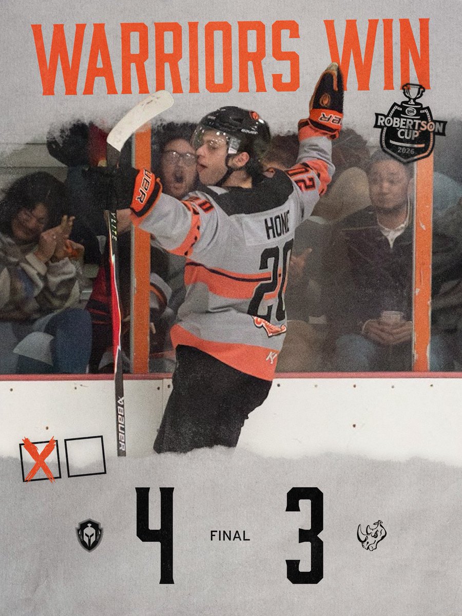 OKWarriors_NAHL's tweet image. ROAD WARRIORS ON TOP 💪

Oklahoma comes out swinging with a massive 4-3 game one win!

#BuiltForBattle  |  #RoadToTheRobby