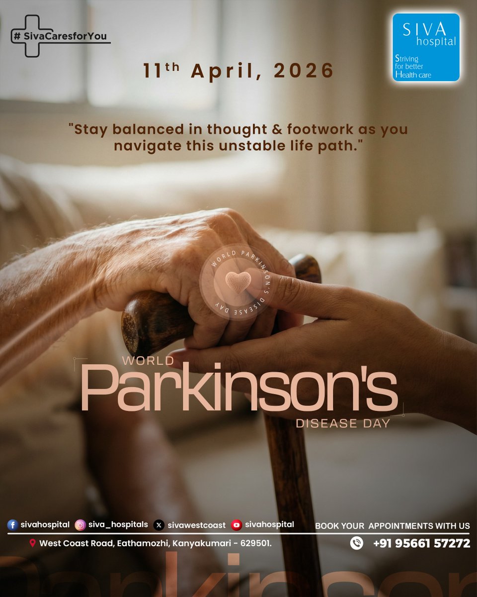 sivawestcoast's tweet photo. On this World Parkinson’s Disease Day, let’s stand together in support, awareness, and compassion. 💙

Parkinson’s may affect movement, but with the right care, support, and positivity, individuals can continue to lead meaningful lives. https://t.co/DODvBAKgt4