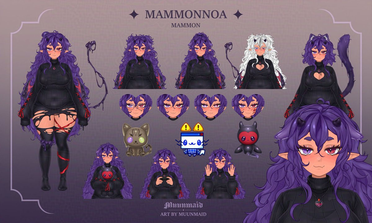 Mammon 𖦹 Demon Slime Vtuber 🖤😈 tweet media