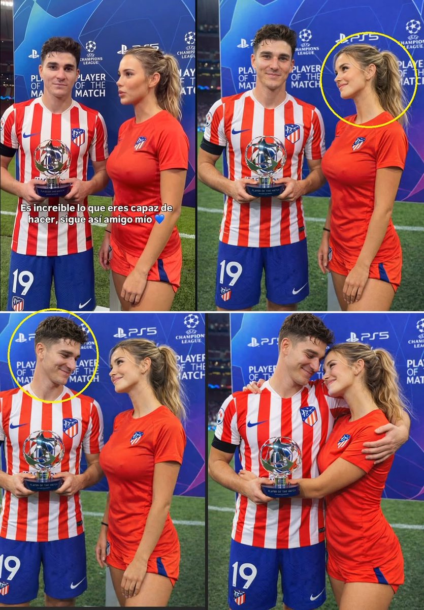 Ay Mi madre Don JULIAN!!!😱
Siendo entrevistado por la periodista del Atleti

MVP dentro y fuera de la cancha!💪