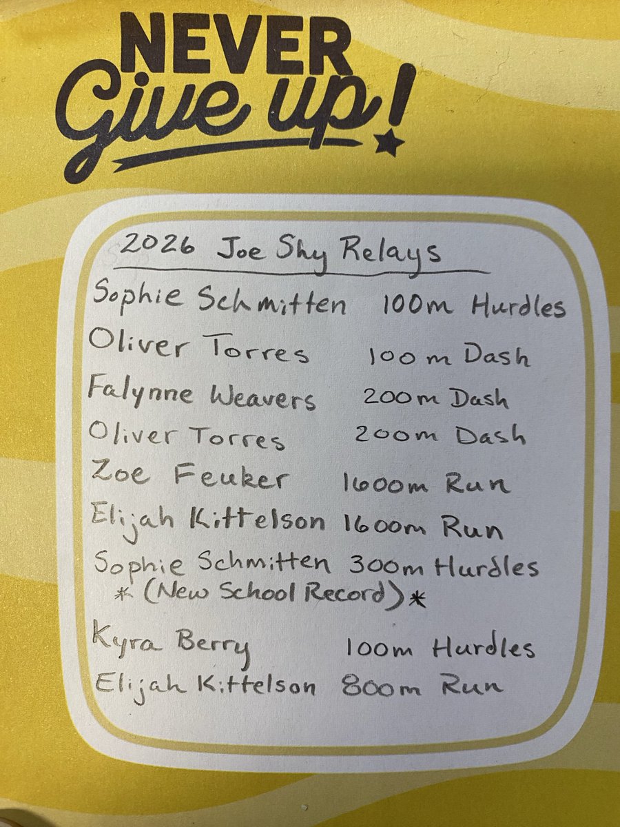 PlattsburgTrack's tweet photo. We had a great day at the Joe Shy Relays. In all 15 PR’s by 12 athletes and two school records were broken. Congratulations to all of our athletes who achieved their career personal bests. Link to final team scores: https://t.co/SBmB1hCa7C
#TigerLegacy https://t.co/4FroGfT2Ub