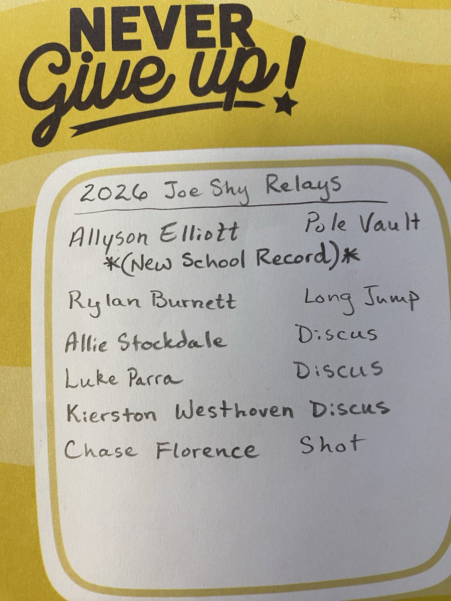 PlattsburgTrack's tweet photo. We had a great day at the Joe Shy Relays. In all 15 PR’s by 12 athletes and two school records were broken. Congratulations to all of our athletes who achieved their career personal bests. Link to final team scores: https://t.co/SBmB1hCa7C
#TigerLegacy https://t.co/4FroGfT2Ub