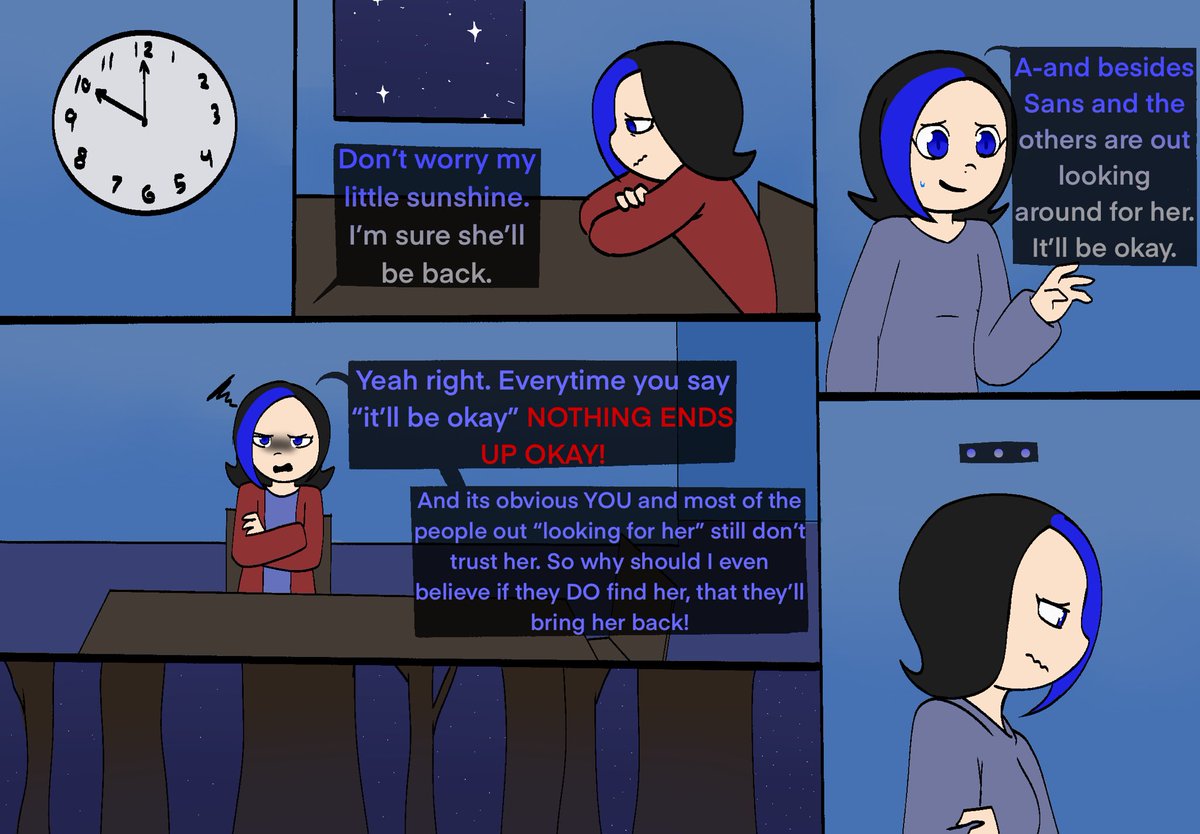 PigeonBraces's tweet image. Finally getting back to that comic i definitely didn’t forget about.
#Glitchtale #Afterlifers #UndertaleAU