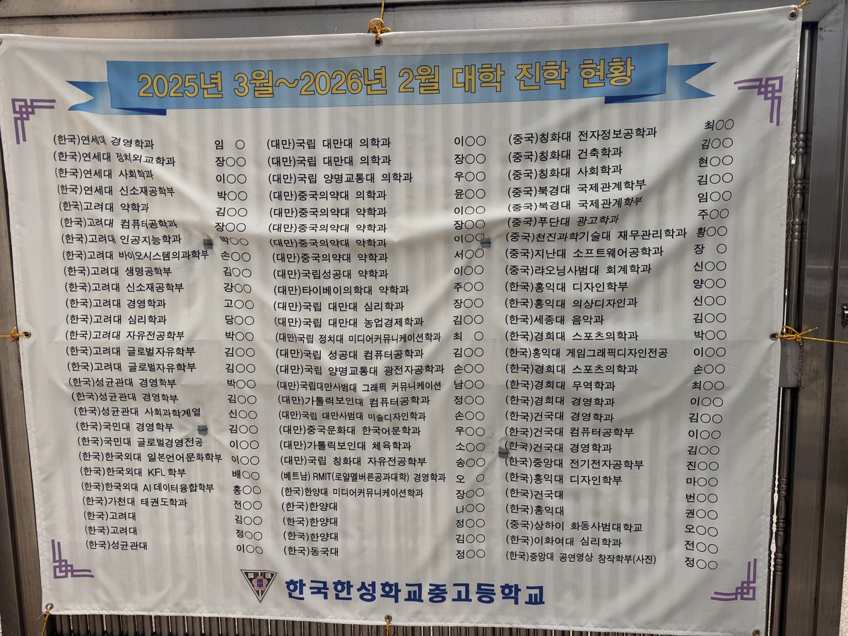 lucifer5670's tweet photo. 첨 와보는 연희동 한성화교학교

의대는 대만쪽많이가는구나 https://t.co/dg5mYiuNw7
