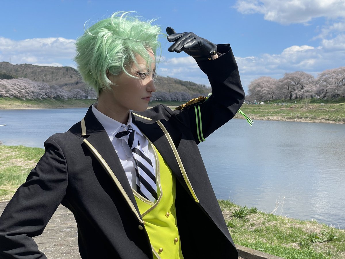 いってきたよー！
初出しセベク！風強くて大変だったけど、桜満開で綺麗だった！✨✨

 #せんなん夢コス