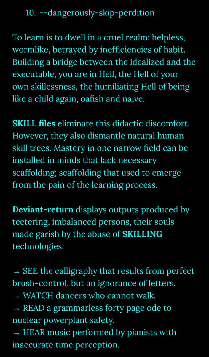 ctrlcreep's tweet photo. #InvisibleNetworks
10: --dangerously-skip-perdition
it hurts for a reason https://t.co/fV59lS7iPp
