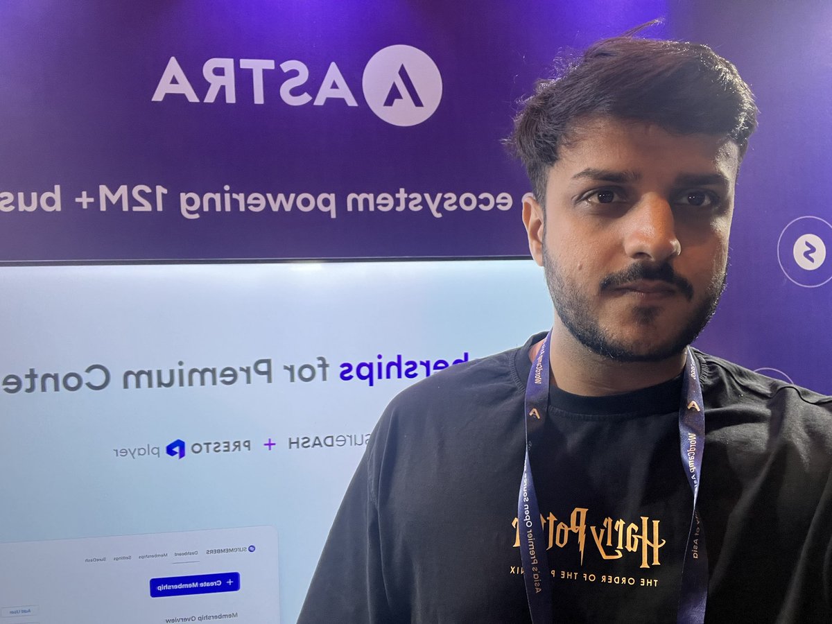 nikama_hun's tweet photo. I’m at the @AstraWP booth at WordCamp Asia! Loving the swag and the vibes 🎉
#AstraWP #WordCampAsia https://t.co/NjHh5HWmRz