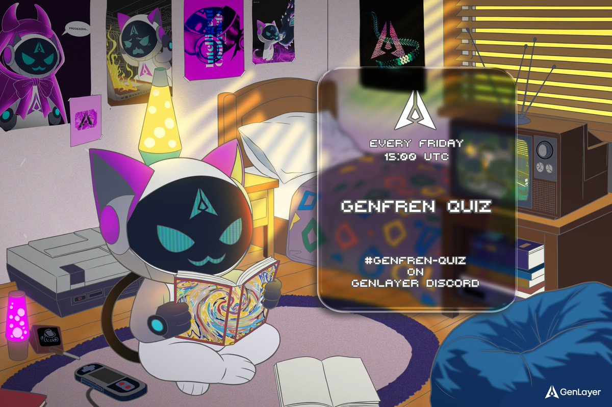 Ox6ce4's tweet photo. It’s not just a quiz. It’s that golden-hour feeling of coming home after a long week. No pressure, just warmth and familiar faces.
Mochi’s ready. Are you?
Every Fri, 15:00 UTC
#genfren-quiz on Discord @GenLayer
https://t.co/Jvk928Wx02 https://t.co/O5BxYWr5bD