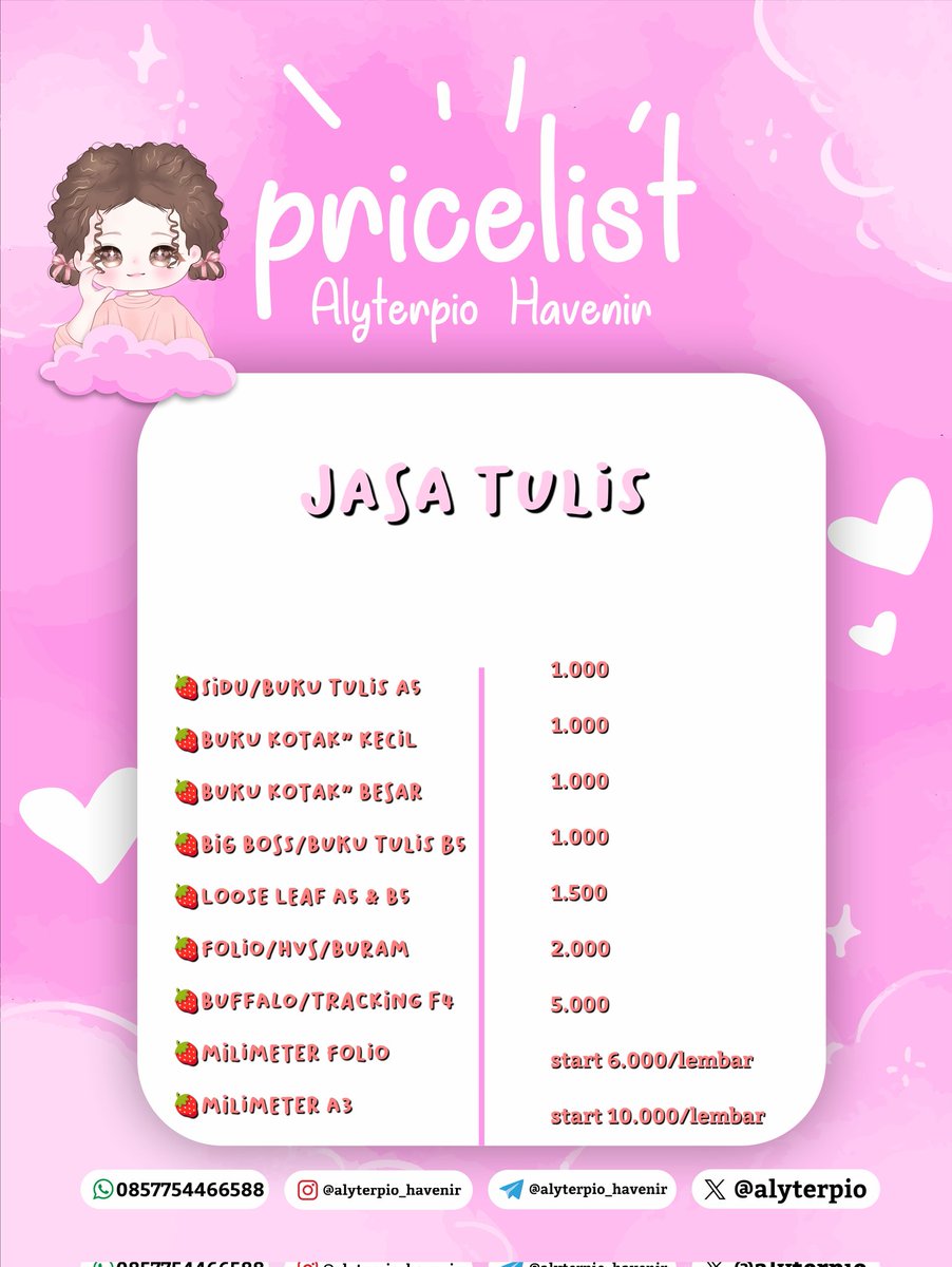 Alyterpio Havenir (jasa tulis start 1k) testi 300+ tweet media