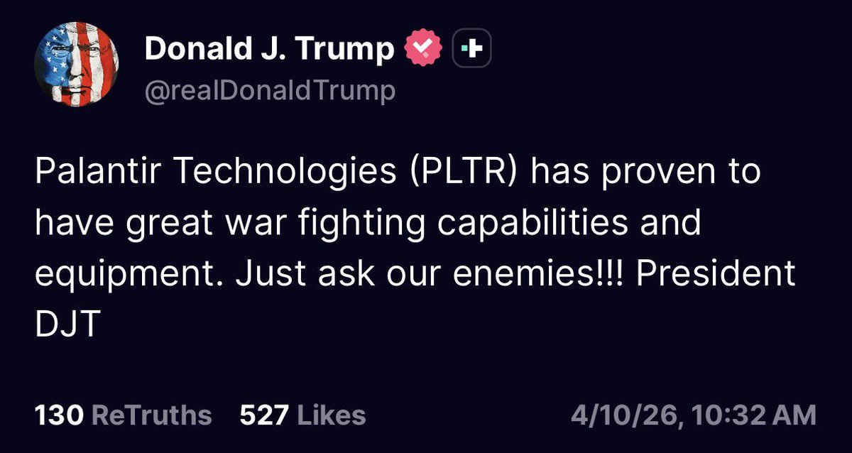 WStreetholics's tweet photo. is anyone asking the question why the ticker is in the post? 😖

$PLTR #PALANTIR https://t.co/XYB7lmk8i0