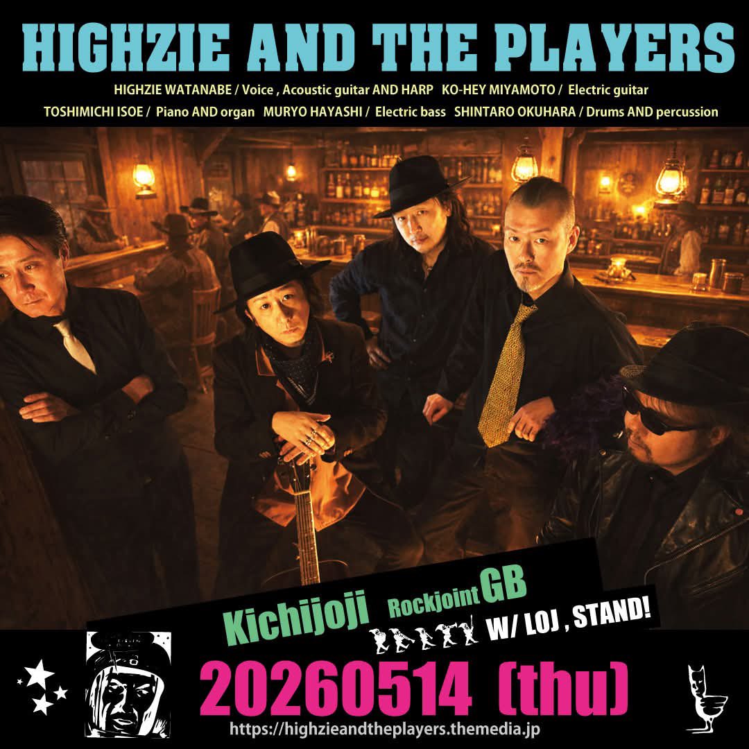 BaddyKohei's tweet photo. さぁ！動きます！！
HIGHZIE AND THE PLAYERS
5月14日木曜日吉祥寺GBにて久しぶりのライブです🎵
いつも心にロックンロールを☆

#HIGHZIEANDTHEPLAYERS
#吉祥寺GB
#久しぶりのライブ https://t.co/0a9zQUu6T6