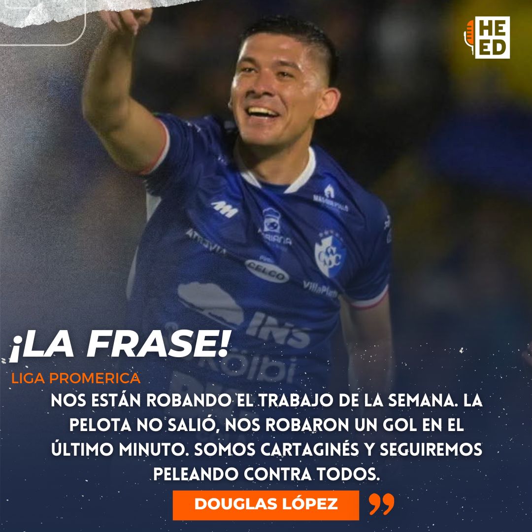 #Cartaginés💙🤍 | El enojo de Douglas López con el arbitraje tras el duelo ante Herediano. 

🗣 FUTV