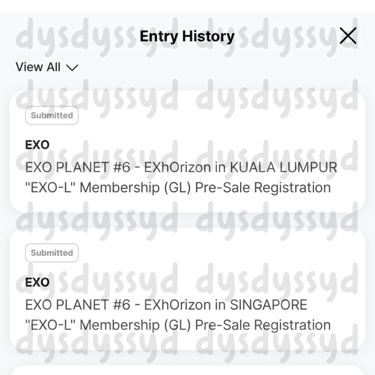 dysdyssyd's tweet photo. want to sell - open rent

exo weverse membership code
✅ applied for exhorizon sg kl
🎫 can buy 2 tix
💰 150k idr
💳 payment via ina bank (bca)

# exo-l wts wtr lfb wv konser presale ep6 singapore malaysia kuala lumpur https://t.co/jezTw43BMk