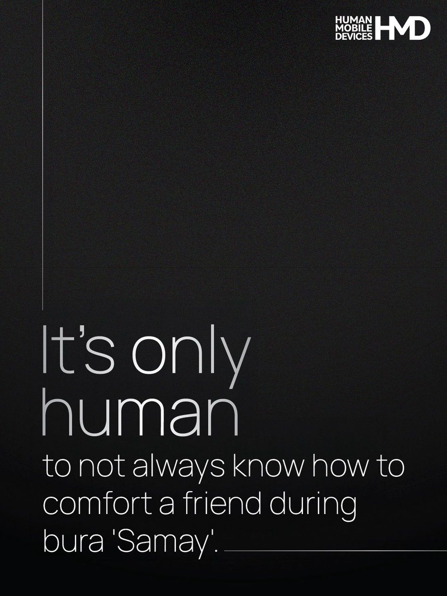 HMDdevicesIN's tweet image. Every moment isn’t understood. Every word doesn’t come out right. But showing up for a friend says enough.
#ItsOnlyHuman #HMD #HMDIndia