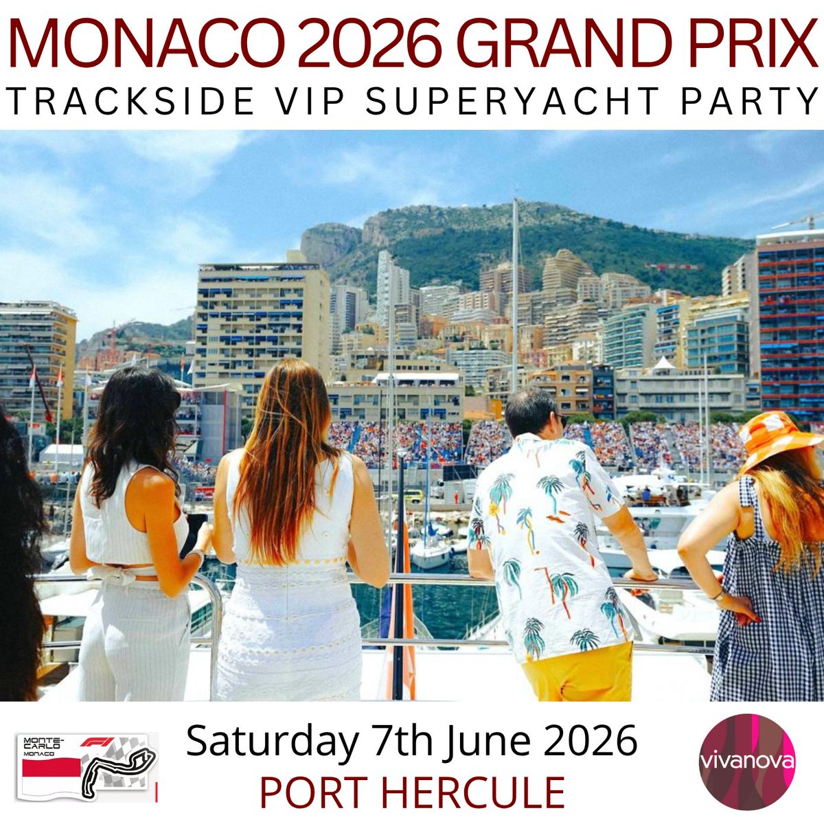 clubvivanova's tweet image. 🏁 The energy. The elegance. The hair-raising thrill of the Grand Prix.

🇲🇨 Join Club Vivanova in Monaco for an extraordinary 2026 Grand Prix experience:
clubvivanova.com/events

#MonacoGP #ClubVivanova #LuxuryEvents #GrandPrixExperience #FineWine #WineTasting #Networking