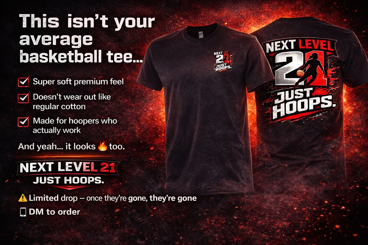 Level21Wbb's tweet photo. Email us (nextlevel2wbb@gmail.com) to reserve your t-shirt. LIMITED DROP! @NJLadiesHoops @DRETHETRAINER5  @NoBoyzAllowedBB @PrettyAthltcsNJ @LianaLopena1 @_CadetHoops @EliteTeamMiller @chevon_thomas @TristaWhitney07 @jordanbarrnes @mmabrey23 @Michaelmatus20 @MrRMadar @HSSportsNJ https://t.co/D5jAAJZZpz