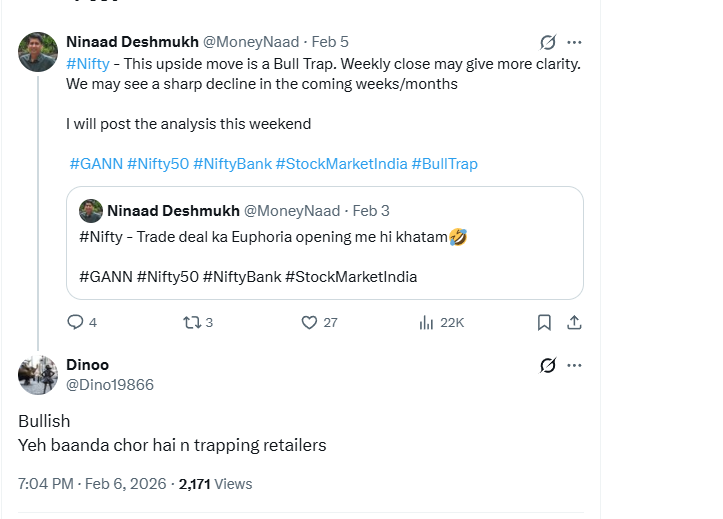 MoneyNaad's tweet image. Kya mast mast title milte hai mujhe😂. Feb me "Chor" (When I warned about a sharp decline). Abhi "Agent"🤣

Kabhi achha bhi mila tha- 2022 me "Best Gann Analyst"

#CHOR #AGENT #GANN #Stockmarketindia #Nifty #NiftyBank