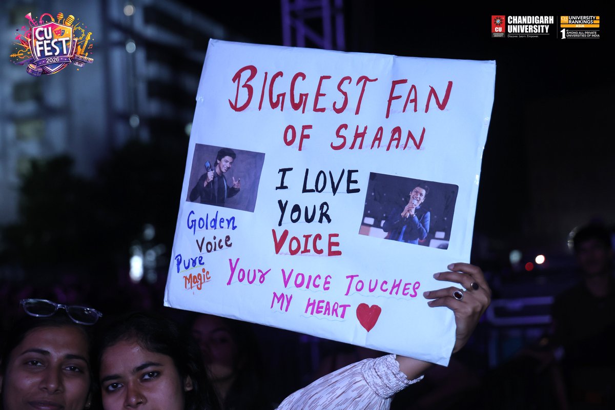 Chandigarh_uni's tweet image. Shaan LIVE Performance in Chandigarh University

#ChandigarhUniversity #Shaan @singer_shaan