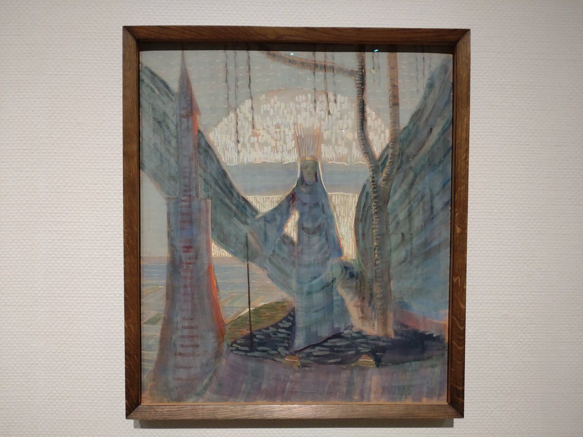 国立西洋美術館のチュルリョーニス展へ。19世紀末〜20世紀頭のリトアニアの画家です。初見の画家でしたが、異世界のような神秘さを感じる絵が素敵でした。音楽の構造を絵にした点ではカンディンスキーに通じるものもある感じがします。東欧・ロシアイズムなのだろうか。