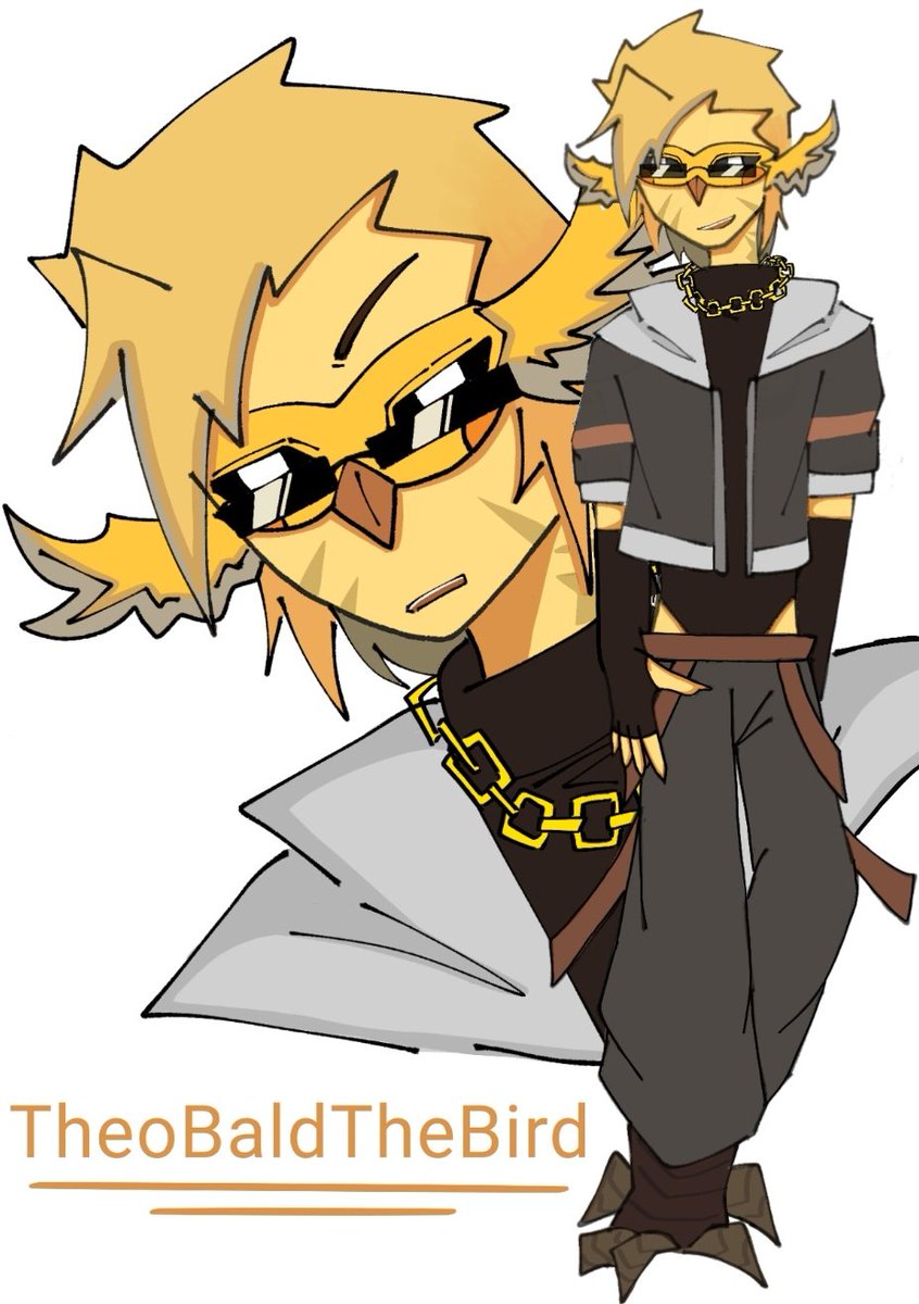 Sus_Kaitlyn's tweet photo. Yellow bird :D
#theobaldthebirdfanart https://t.co/NvByW2OMuJ
