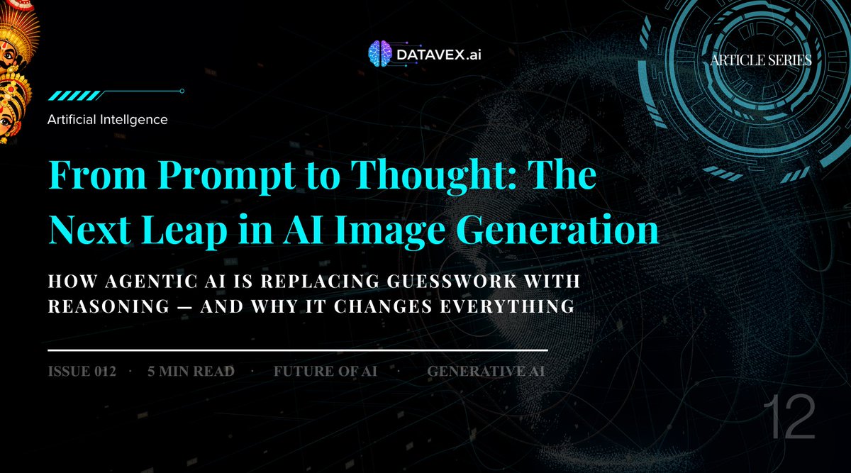 DatavexAI's tweet photo. For the longest time, generating images with AI has followed a deceptively simple pattern: give it… https://t.co/h3aCz7D0DS https://t.co/GJiqPpVVD5