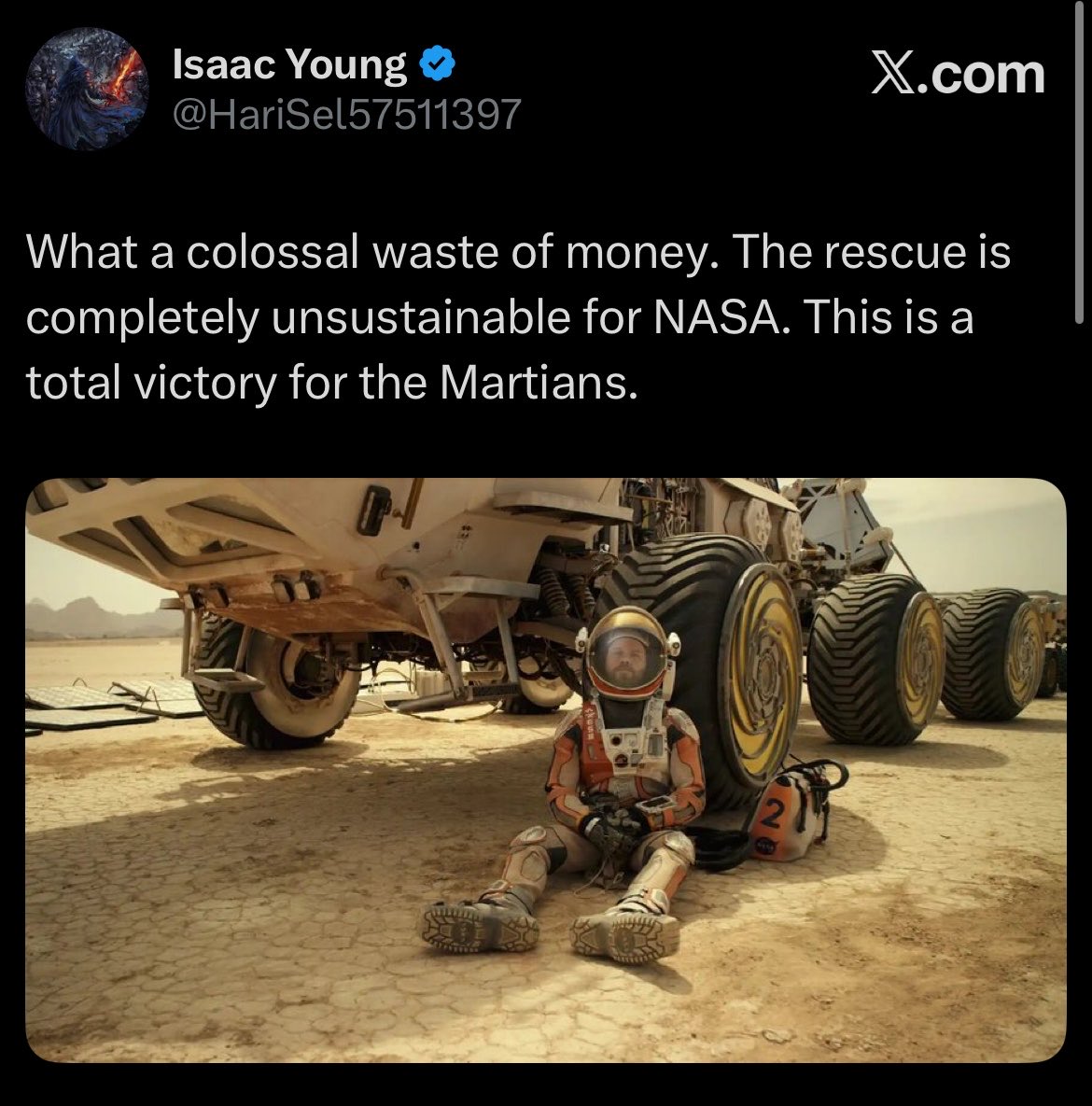 Someone actually said it unironically, lol