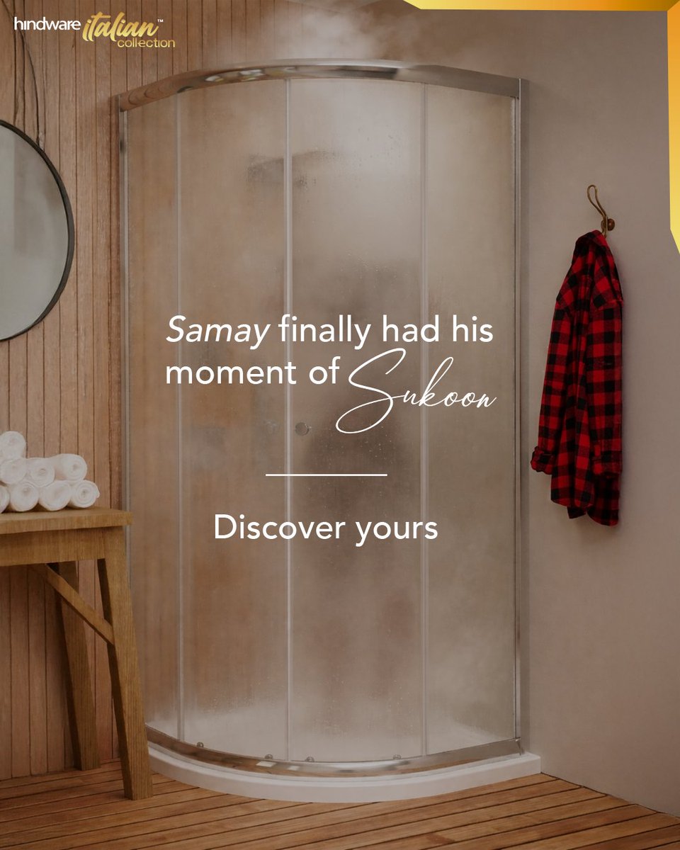 Hindware_India's tweet image. Somewhere between the noise outside and the quiet within, a moment of sukoon waits for you to step in.

#DesignedForSukoon #Hindware #Samay