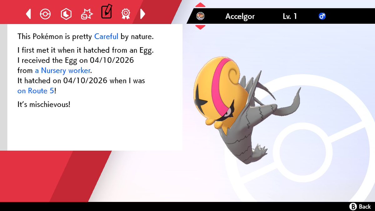 JediKush831's tweet image. SLD №917

Got this one earlier today but couldn’t get the trade done til I got home lol… 28 eggs hatched and evo line completed! 

#AceShinyHunters #PokemonShield #UnovaGangRiseUp #MasudaCharm