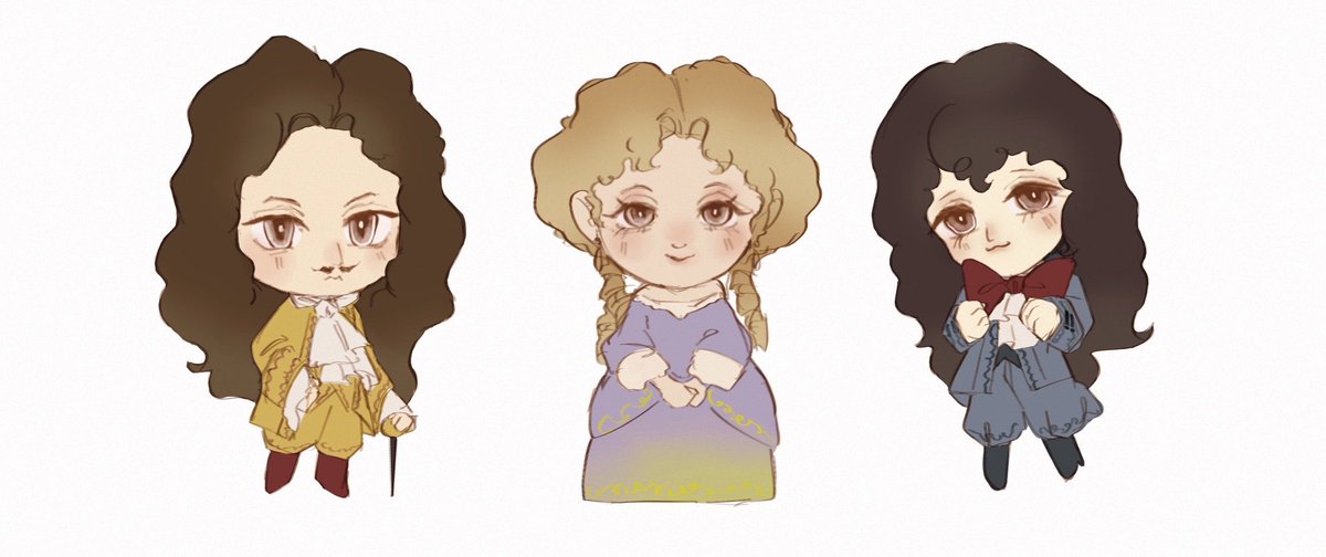 _wnt1's tweet photo. 💛💜🩵 #louisxiv #liselotte #philippeI https://t.co/nk4vAk0n3h