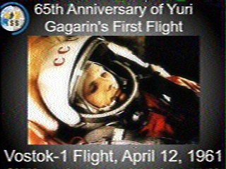 JR7IMN's tweet photo. #ARISS #SSTV image. 2026-04-11 04:26UTC. Omni cross Yagi, BPF and LNA are used. Max elev 85°. https://t.co/1ONn9S5jOk