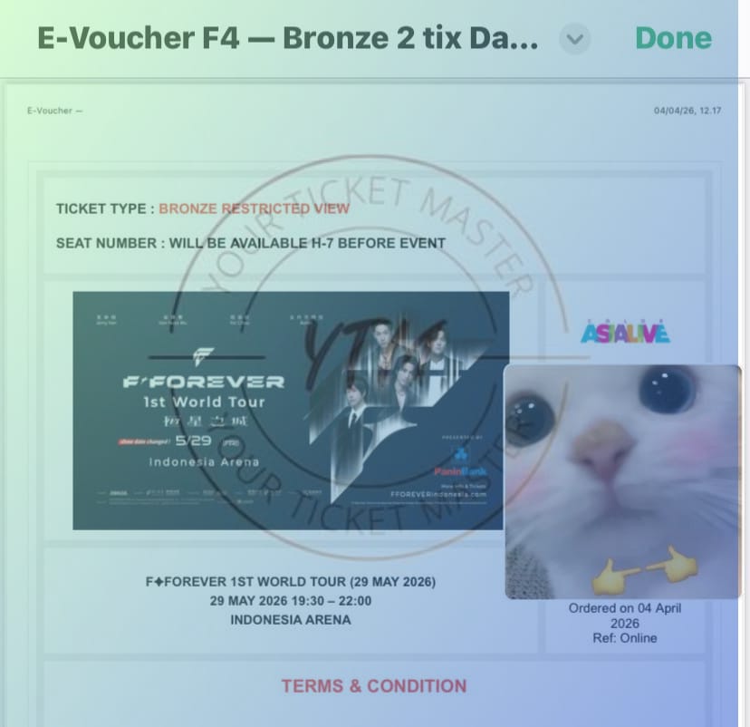 YOUR TICKET MASTER tweet media