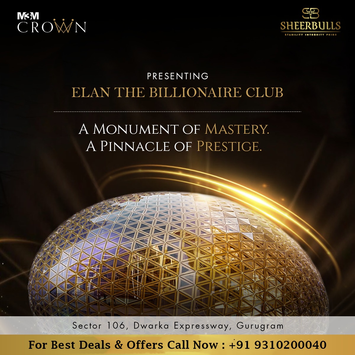 sheerbulls's tweet photo. Not a home. A legacy address.
Elan The Billionaire Club — Sector 106, Dwarka Expressway, Gurugram.
For those who've already won. 👑
📞 +91 93102 00040
#LuxuryRealEstate #GurgaonRealEstate #PrimeProject https://t.co/iEQDTTMcPI