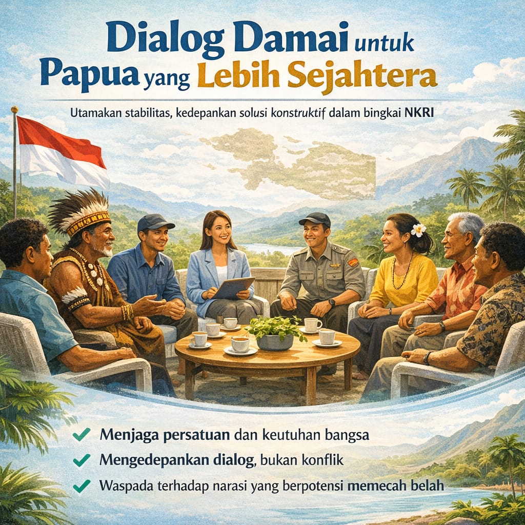 Kedamaian Papua itu hasil dari ngobrol bareng dan saling dengerin satu sama lain #papuankri #papuaindonesia #papuadamai
