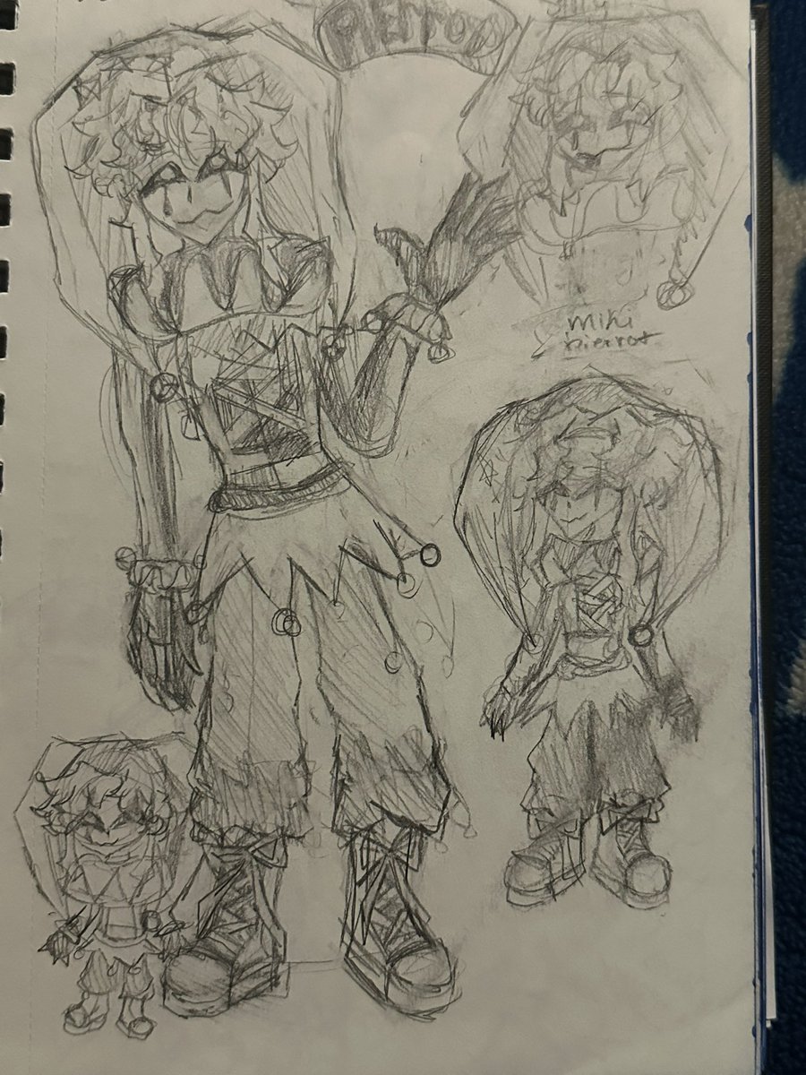 Redrew Pierrot from memory think I did alright  #thefreakcircus