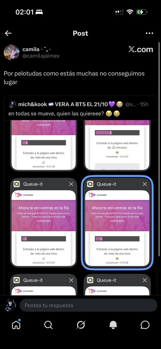 mich&kook 🇦🇷 VERA A BTS EL 21/10💜😭 tweet media