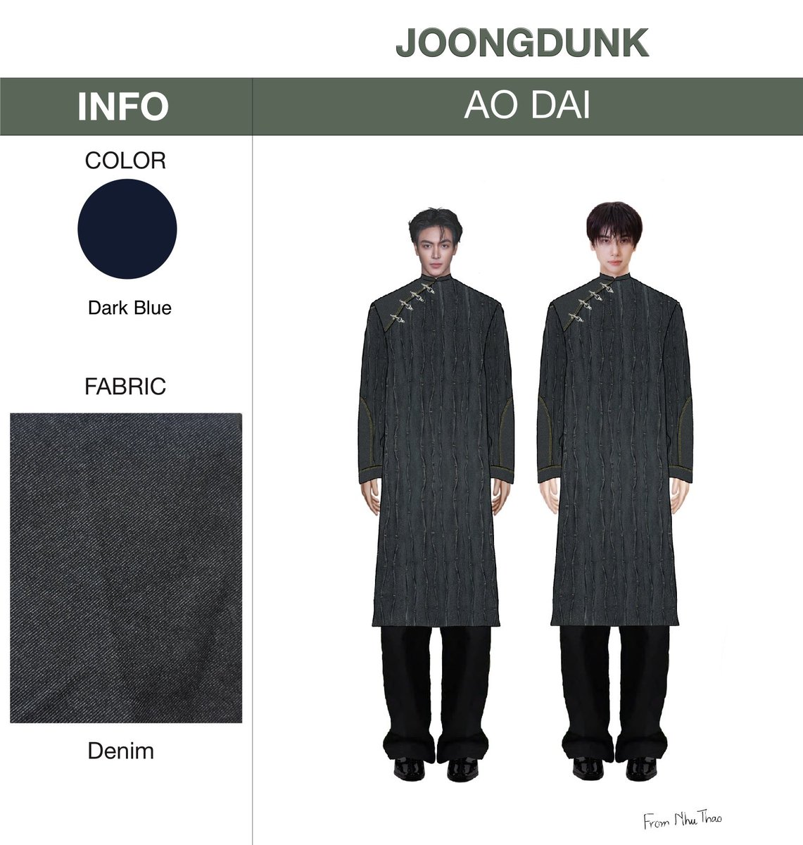 Nnhuthaor's tweet photo. ÁO DÀI FOR JOONGDUNK 

Designed, made and sponsored by me 

#JoongDunkFMinHCMC #HiddenHearts
#จุงดัง #JoongDunk
#จุงอาเชน #JoongArchen
#dunknatachai 
#jaidee https://t.co/BLj8xQXkhC