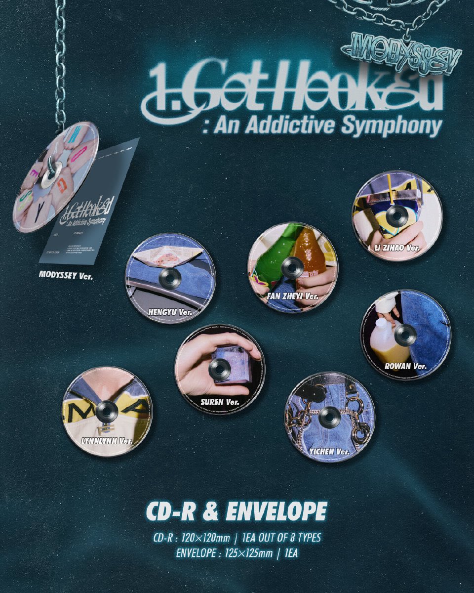 hlszxhy8's tweet image. 모디세이 &amp;lt;Got Hooked&amp;gt; #HOOK 앨범 프리뷰
역시 손에 든 게 CD디자인으로 들어가는 게 맞았네

#모디세이 #MODYSSEY #モディセイ