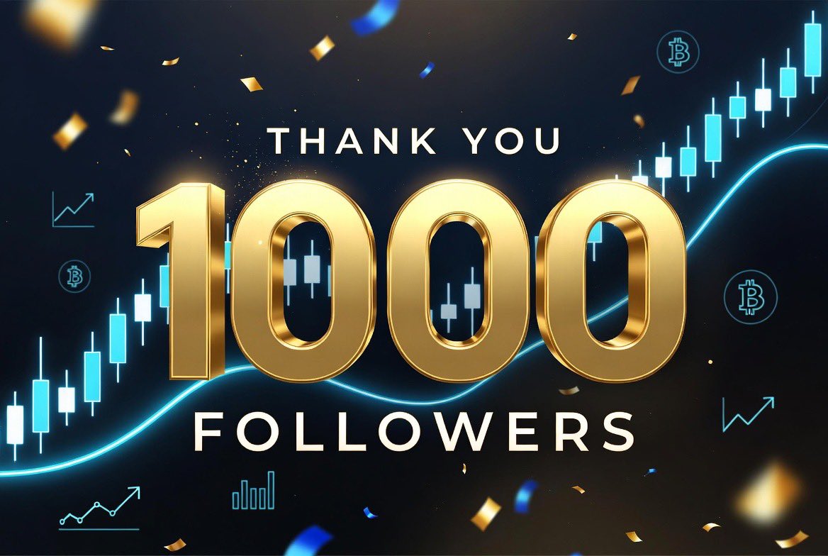Brikka_trading's tweet image. 🎉 1000 FOLLOWERS ! 🎉

Huge thanks to every single one of you for the support, connections, likes, replies, and being part of this journey 🙏🔥  

Let’s keep growing, analyzing, and riding the waves together 🚀  

#XGrowth #1000Followers #ThankYou #TradingCommunity