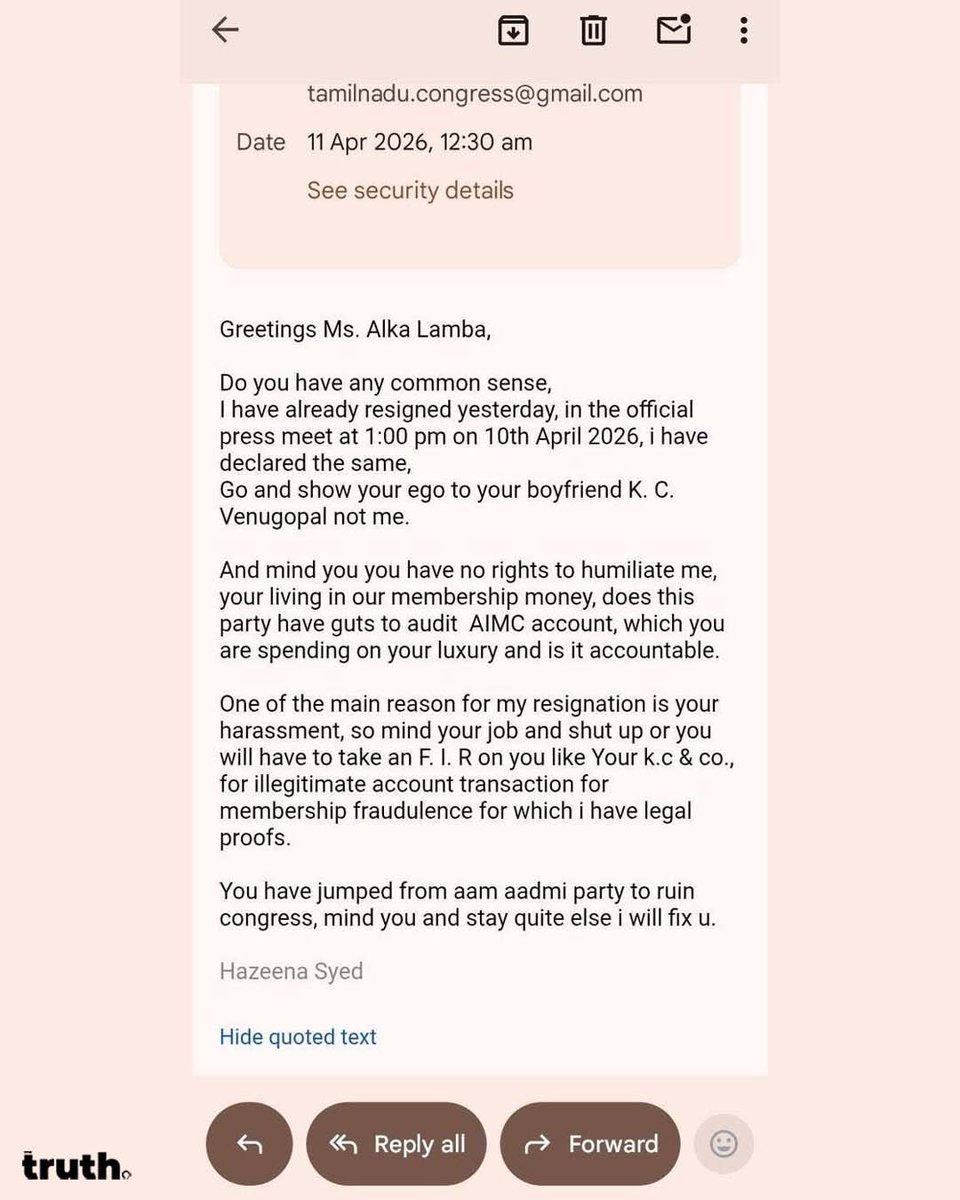 The Truth India tweet media