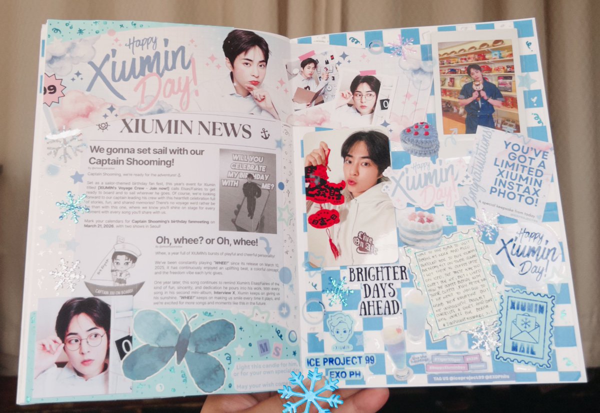 kyoong_INB's tweet photo. My shoomin bday kit made it to my journal 🥰☃️ https://t.co/THUmeK1j8M