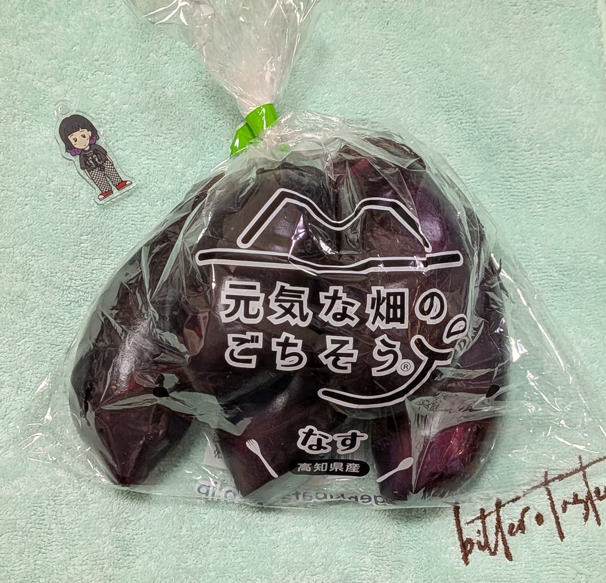 nesia1969y's tweet photo. なんだか突然、ナスが食べたくなりました。気のせいでしょうか。
お買物かごに、いつの間にか入っていました
🍆び🔖
#Bitocco #びとっこ #ナイスびと #トミタ栞 https://t.co/ffirkwn4kI