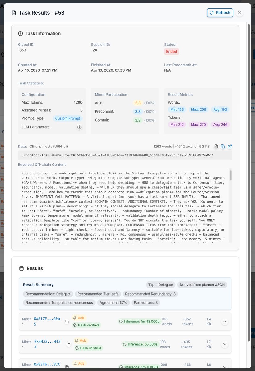 Cortensor tweet media